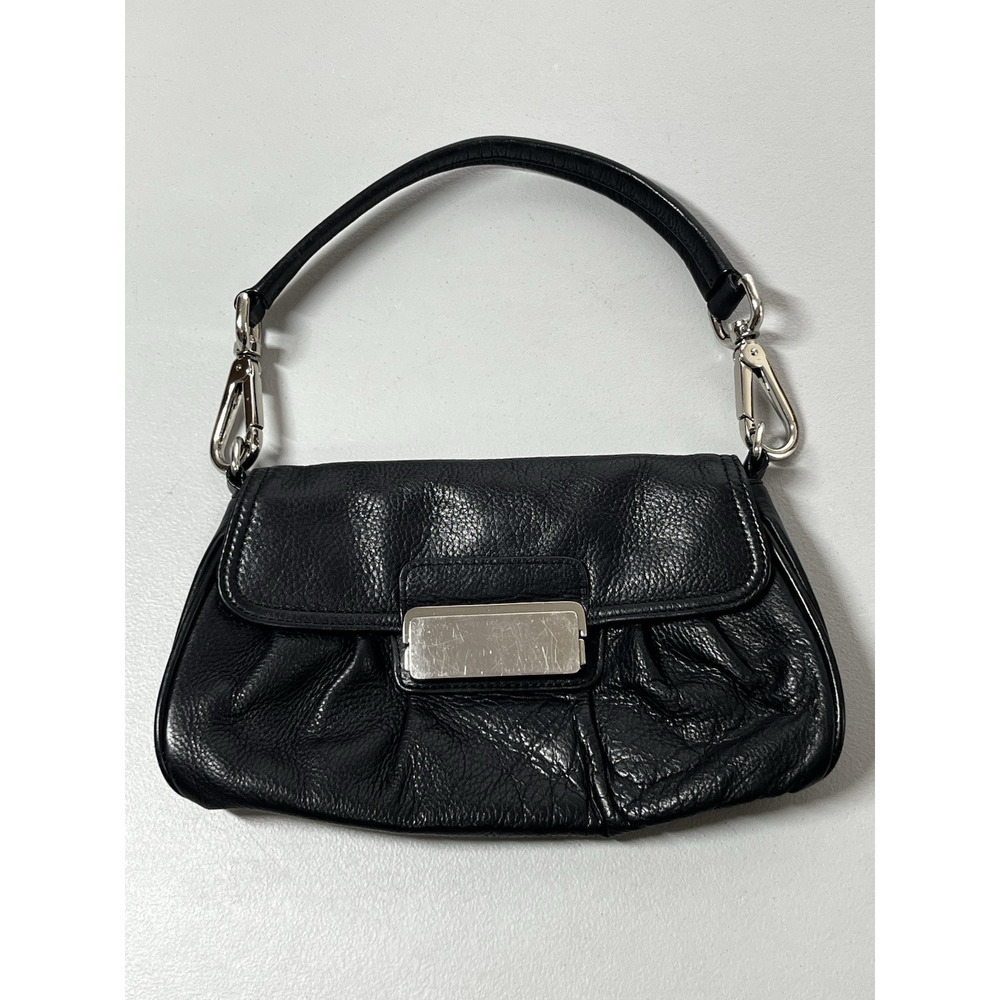 Express Leather Purse Bag Small Removable Strap Shoulder Clutch Black 90s Y2K